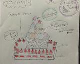誕生日ケーキ　デコレーション記録作り方1写真