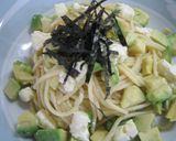 簡単☆アボカドとクリームチーズのパスタ作り方4写真