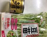 サバ缶と豆苗をレンチンで♪作り方1写真