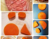 ハロウィン～おにぎりとハンバーグ作り方1写真