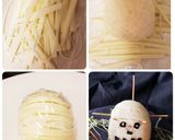 ハロウィン～おにぎりとハンバーグ作り方7写真