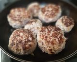 ビストロみたい♡鶏軟骨入りハンバーグ作り方8写真