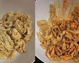 油揚げと大根葉とキャベツの胡麻だれサラダ作り方2写真