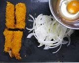 簡単!エビフライ丼作り方1写真
