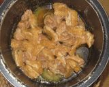 ゴーヤーと鶏もも肉の煮物作り方5写真