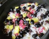 黒豆とさつまいもの炊き込みご飯作り方4写真