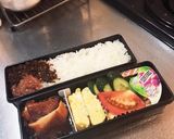 照り焼きチキンと野菜のお弁当作り方4写真