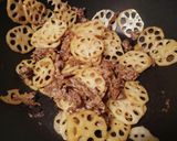 お弁当★少量牛肉とレンコン旨辛中華炒め作り方7写真