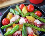じゃがいもとタコのたっぷり野菜アヒージョ作り方9写真