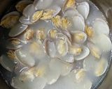アサリとセロリ菜のオイスター炒め作り方1写真
