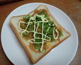 簡単☆なめ茸とねぎのチーズトースト作り方4写真