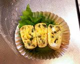 穂紫蘇香る卵焼き作り方3写真