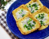 【おうち居酒屋】舞茸の和風油揚げピザ作り方11写真