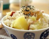 切って炊くだけ！簡単さつまいもごはん作り方7写真