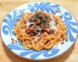作り置きボロネーゼでスピンオフ的パスタ作り方4写真