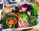 神無月13　ひじきバーグ　ハロウィン弁当作り方6写真