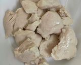 ささみと赤ピーマンのあんかけソース作り方2写真