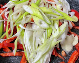 ささみと赤ピーマンのあんかけソース作り方4写真