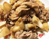 れんこんと豚肉の甘辛炒め煮作り方5写真