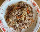【業務スーパー】牛肉と舞茸のきんぴら炒め作り方5写真