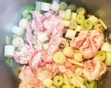 煮込んだネギと生姜が美味しい豚汁作り方2写真
