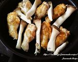 鶏手羽元とエリンギのスパイシー照り焼き作り方3写真