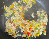 簡単炒飯とフカヒレスープ&サラダ作り方4写真