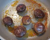 しいたけ肉詰めのハリッサバター焼き作り方6写真