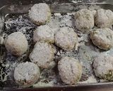 焼き！まいたけネギ団子作り方4写真