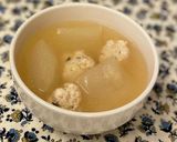 鶏団子入り♡とろとろ冬瓜スープ作り方8写真