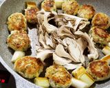 焼き！まいたけネギ団子作り方8写真