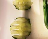 ワッフルスライス胡瓜のサラダ作り方4写真