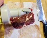 ちょっと贅沢な焼きうどん&ビーフステーキ作り方2写真