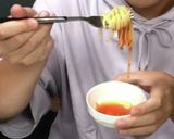 AIレシピ⑤:鶏胸肉の中華風パスタ作り方16写真