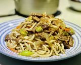 ちょっと贅沢な焼きうどん&ビーフステーキ作り方15写真
