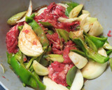 漬け込み牛肉と野菜の炒め煮☆プルコギ風作り方4写真