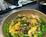スタミナ満点！ふわふわ！とろり玉子と豚肉のニラ玉作り方6写真