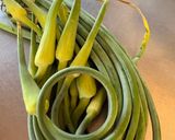 ニンニクの茎とナスのそぼろ炒め作り方5写真