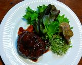 ハンバーグ葡萄バルサミコ入りワインソース作り方9写真