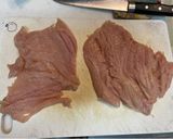 大人気⭐️鶏むね肉のハムチーズカツレツ作り方1写真