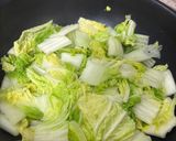 あったか白菜卵オムレツ鍋作り方1写真