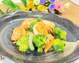 やみつき🍤えびとブロッコリーのうま塩炒め作り方8写真