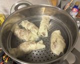 ウズベキスタン♡春巻の皮で蒸し餃子ハスブ作り方10写真
