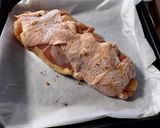 鶏むね肉とモモ肉の重ね焼き作り方4写真