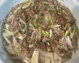 青魚をお手軽に！いわし缶で柳川風煮丼作り方2写真