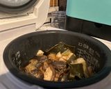 炊飯器偉い8 鶏ももと椎茸の柔らか味噌煮作り方8写真