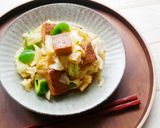 大豆ミートのハンバーグでホイコーロー風!作り方4写真