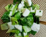 ★レンジでチンゲン菜とはんぺんの中華炒め作り方3写真