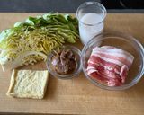 キャベツのあまざけ豚汁作り方1写真