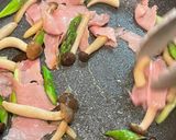 生ハムとアスパラのレモンクリームパスタ♡作り方4写真
